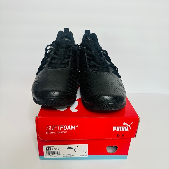 Puma Black Axelion Athletic Shoes with SoftFoam+ main image 7